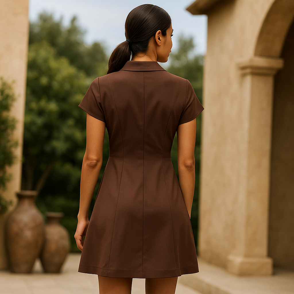 Vintage Charme™ Short Sleeve Mini Dress