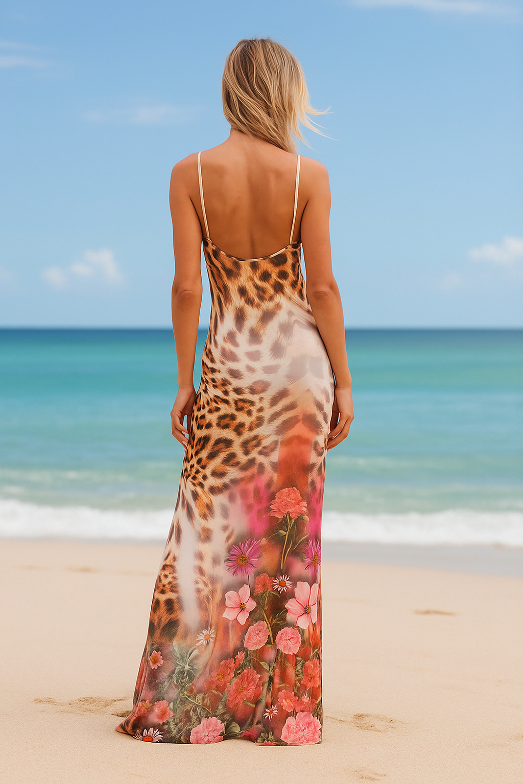 Soléa™ Floral Print Bodycon Maxi Dress - VC Edit