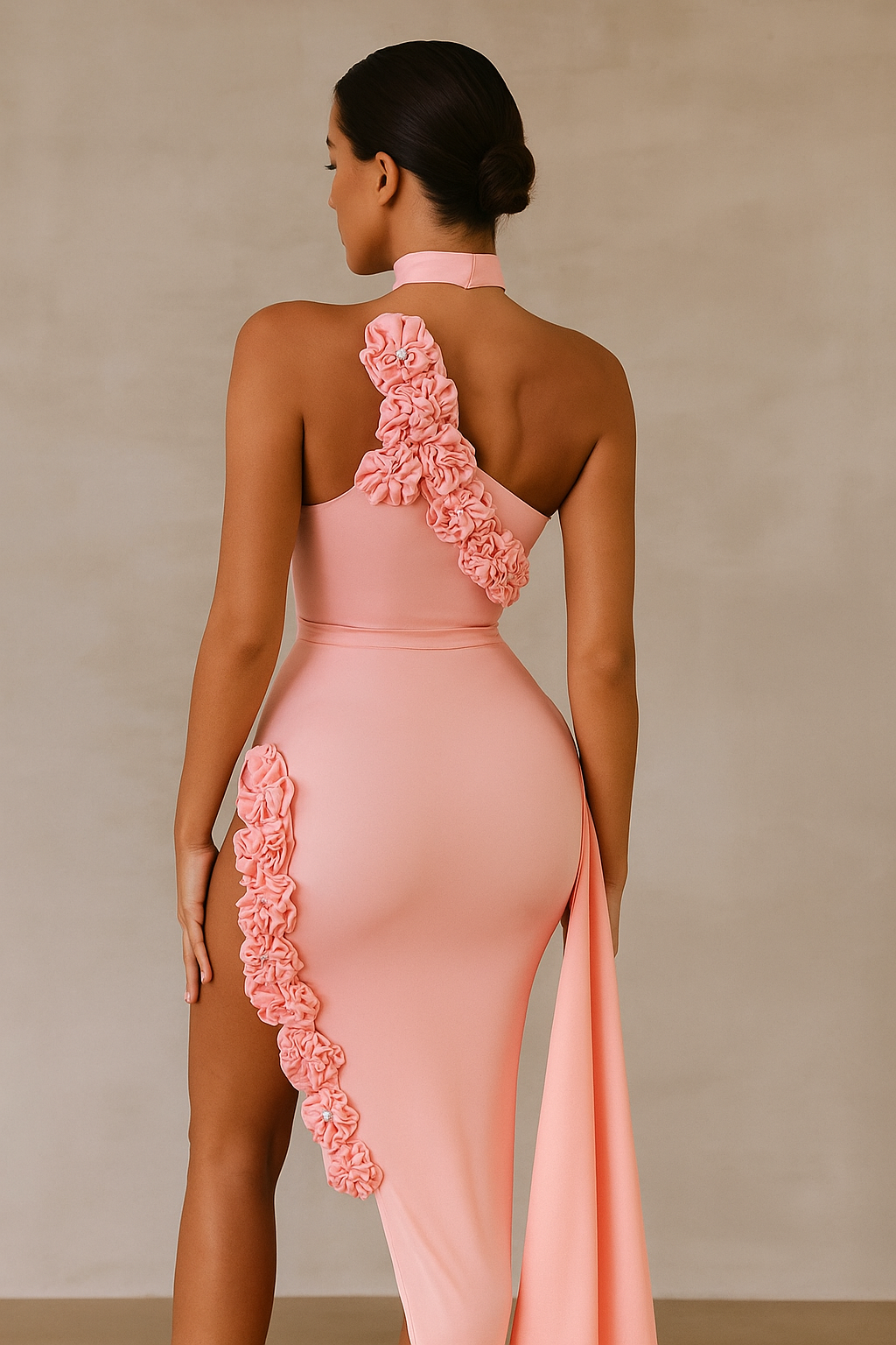 Aveline™ Crystal Floral Pleated Mini Dress