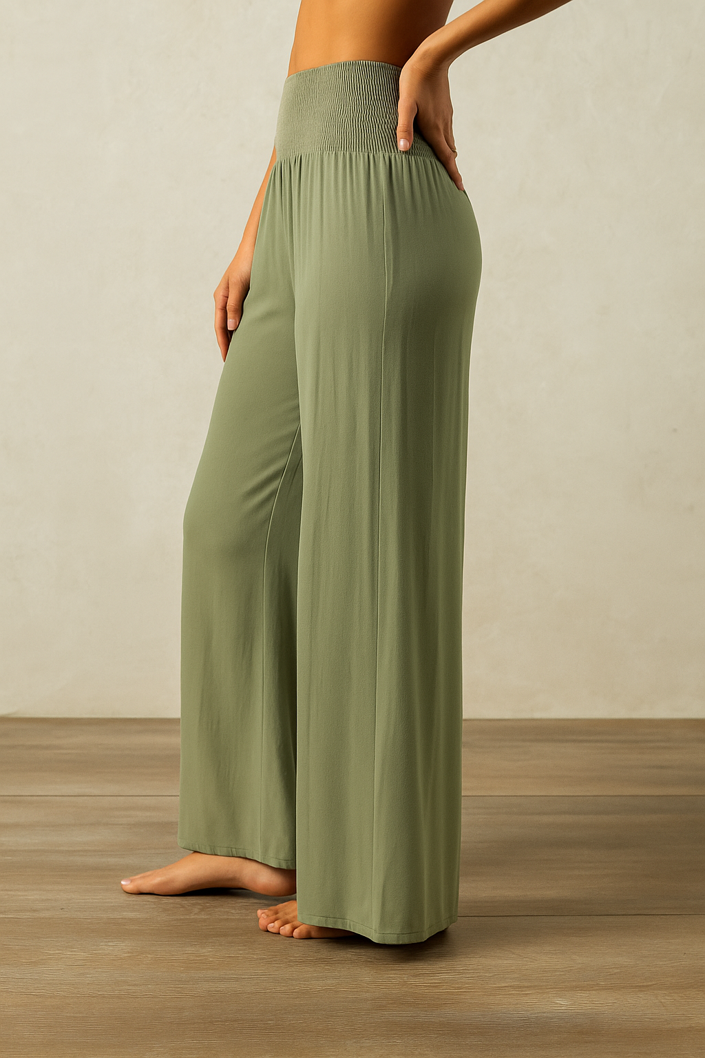Velvia™ High Waist Loose Straight Trousers - VC Edit