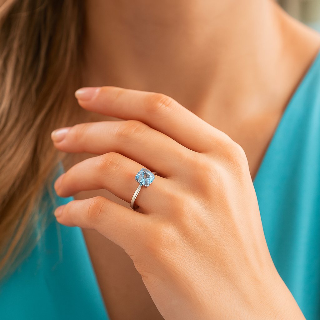 Isadora™ Gold Oval Sapphire Ring