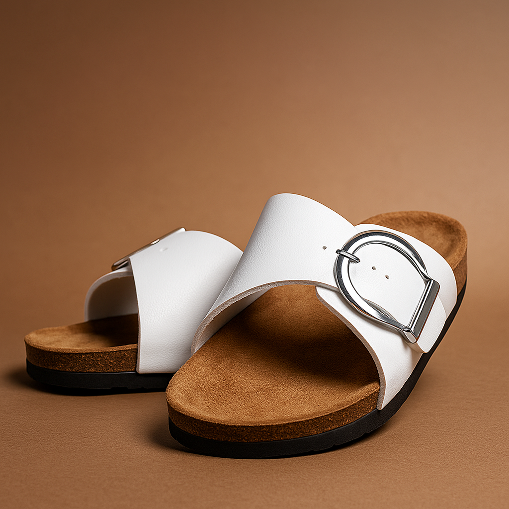 Amara™ Buckle Strap Flat Slippers