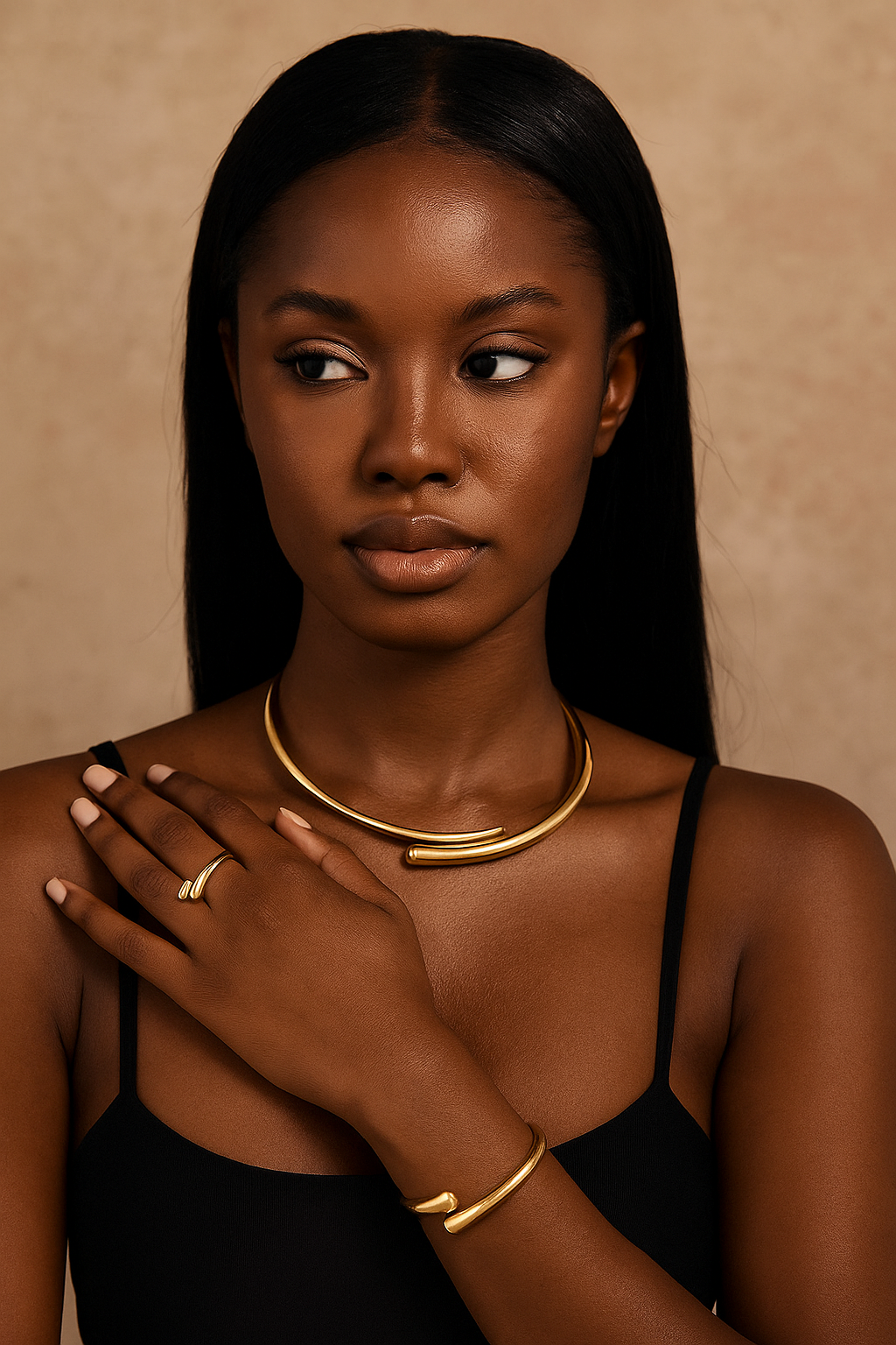 Valencia™ Open Necklace, Bangle & Ring Set