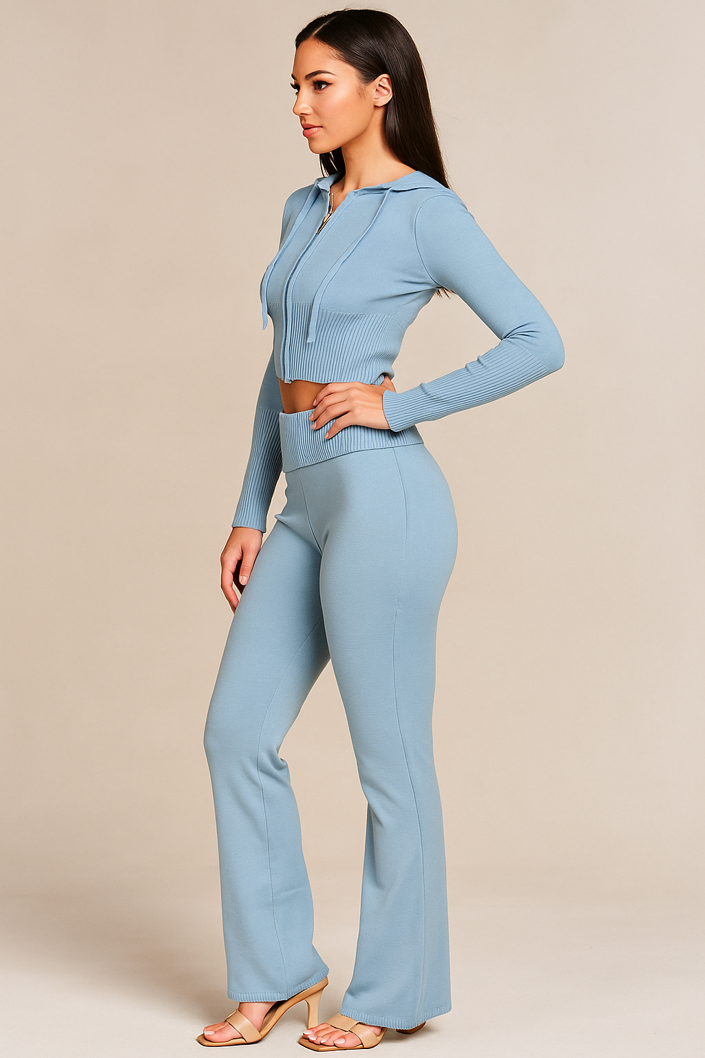 Valoria™ Cropped Hoodie & Jogger Set