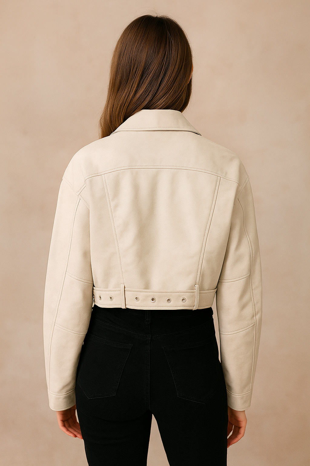 Aurelia™ Washed Leather Belted Coat