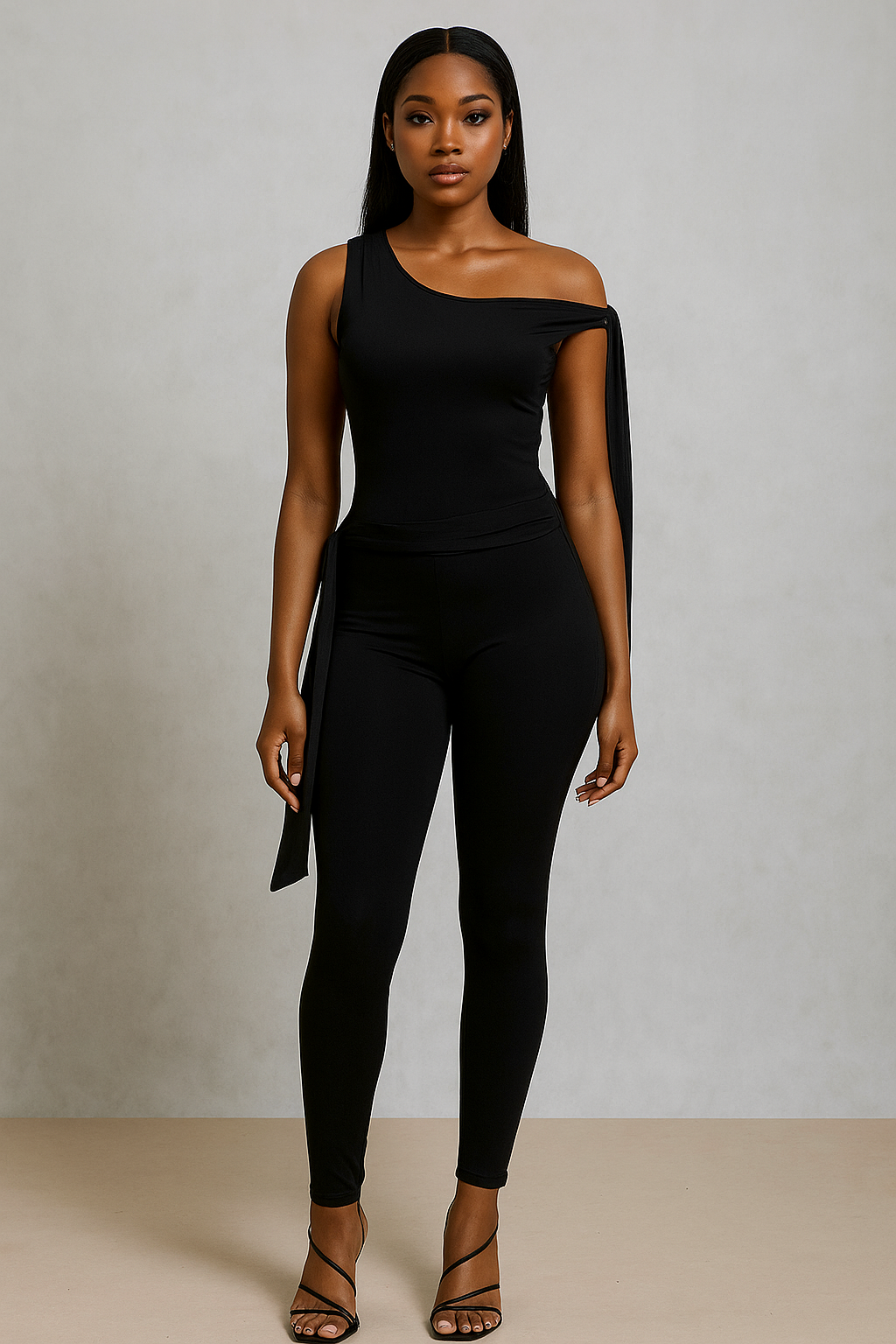 Amarisse™ One Shoulder Top & Pants Set