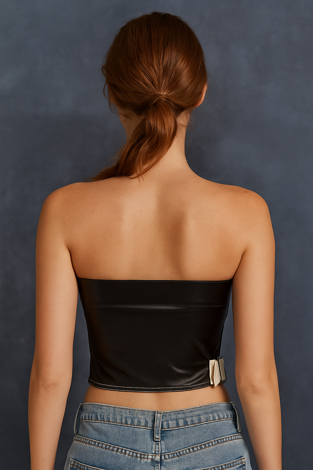 Corvina™ Leather Patchwork Corset Top