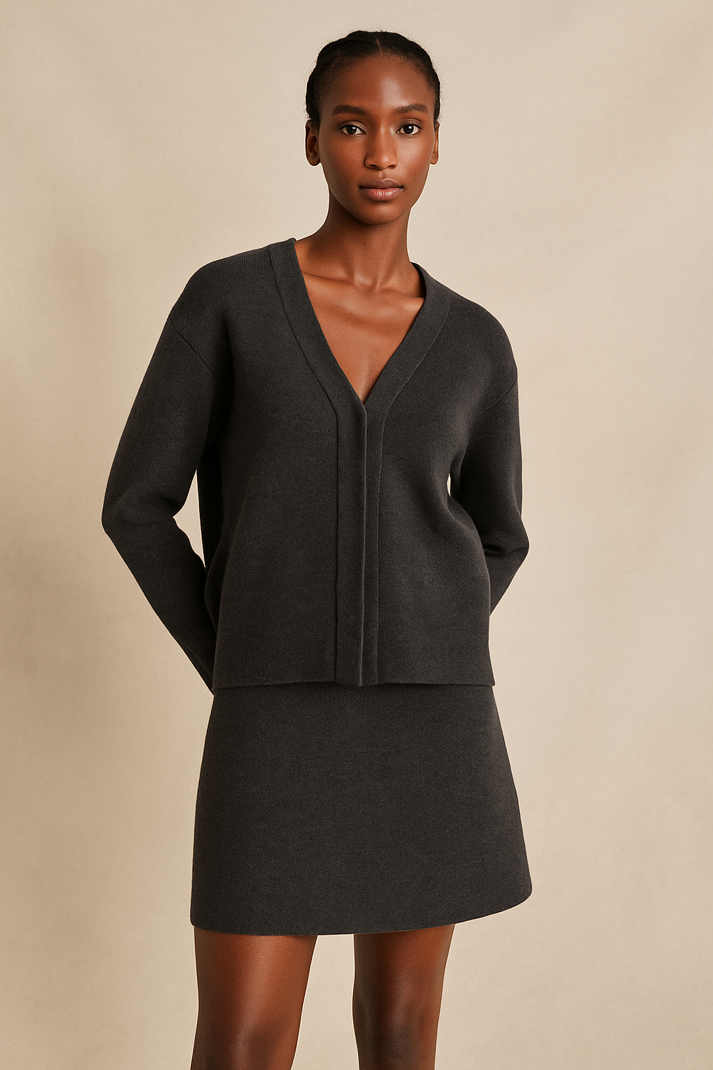 Veyra™ Knit Cardigan & Mini Skirt Set