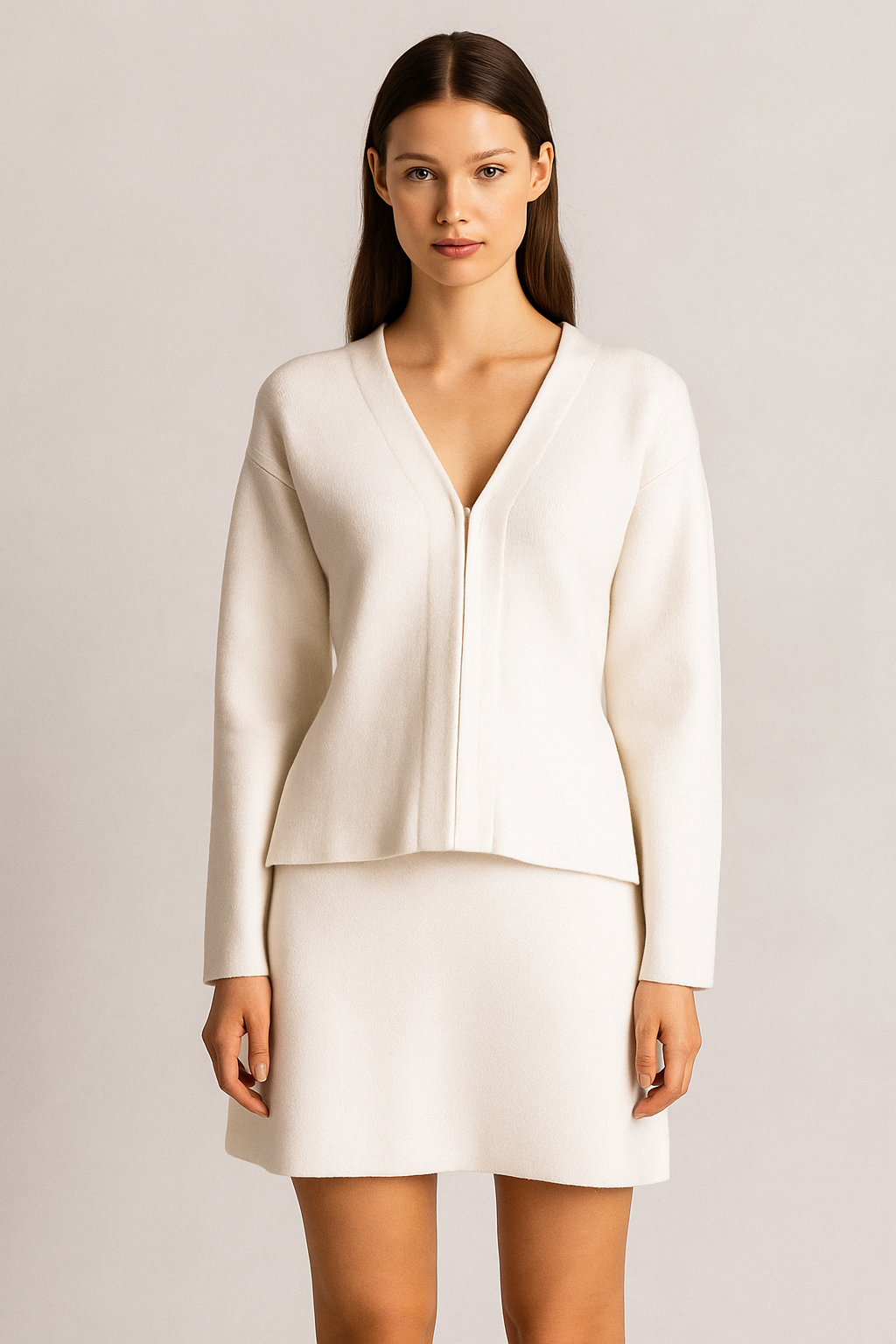 Veyra™ Knit Cardigan & Mini Skirt Set
