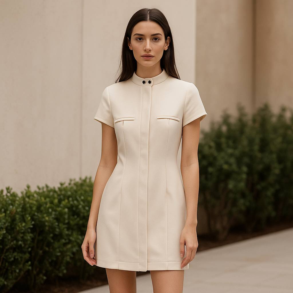 Vintage Charme™ Short Sleeve Mini Dress