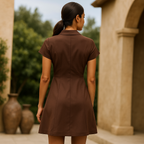 Vintage Charme™ Short Sleeve Mini Dress