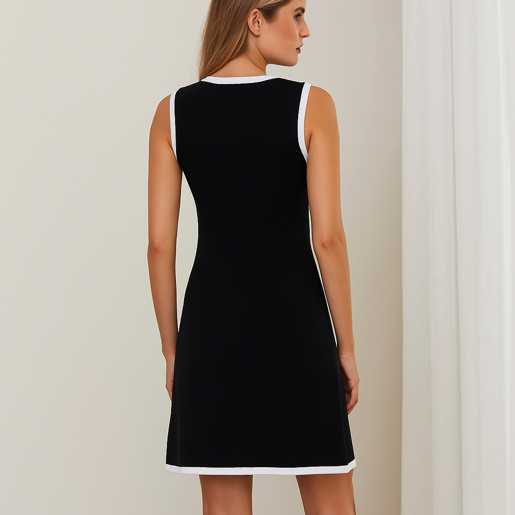 Luena™ Knitted Button Down A-Line Mini Dress