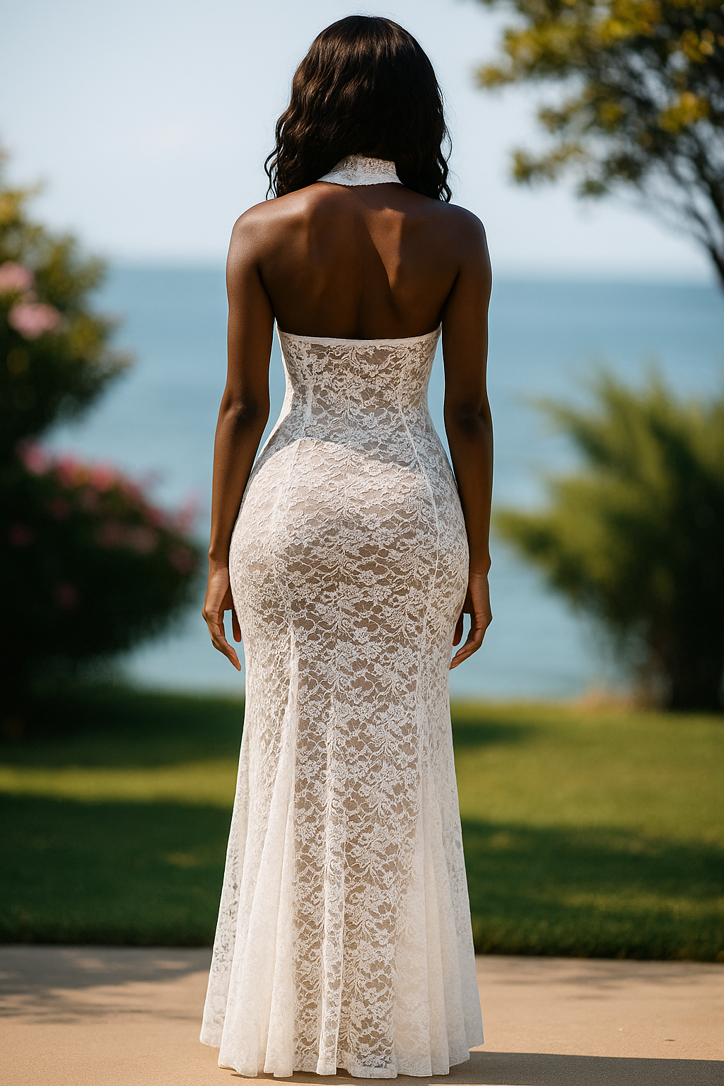 Isadora™ White Lace Embroidery Maxi Dress - VC Edit