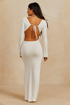 Ariya™ Backless Hollow-Out Bandage Ruffles Maxi Dress