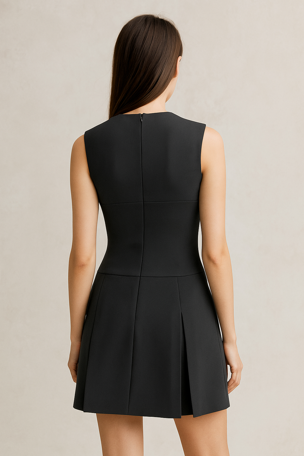 Amelina™ Corset Detail Pleated Skirt Mini Dress