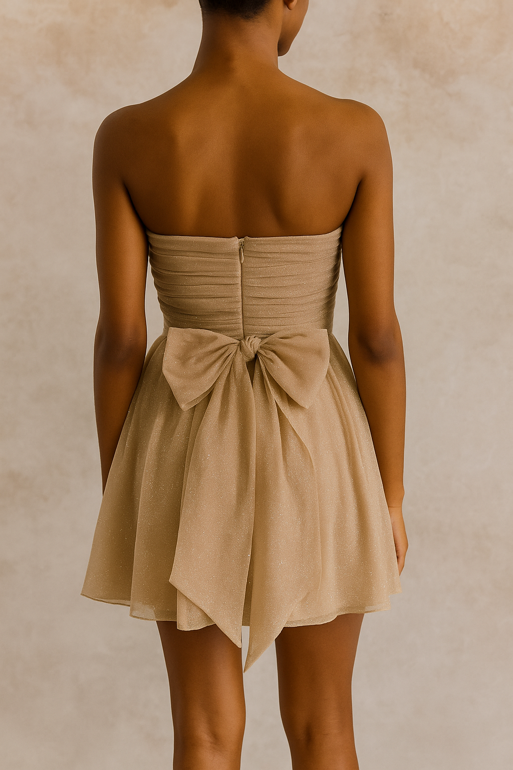 Stella™ Sequin Strapless Pleated Mini Dress