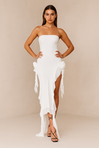 Solana™ Ruffle Bodycon Midi Dress