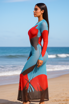 Isla™ Mesh Split Maxi Dress - VC Edit