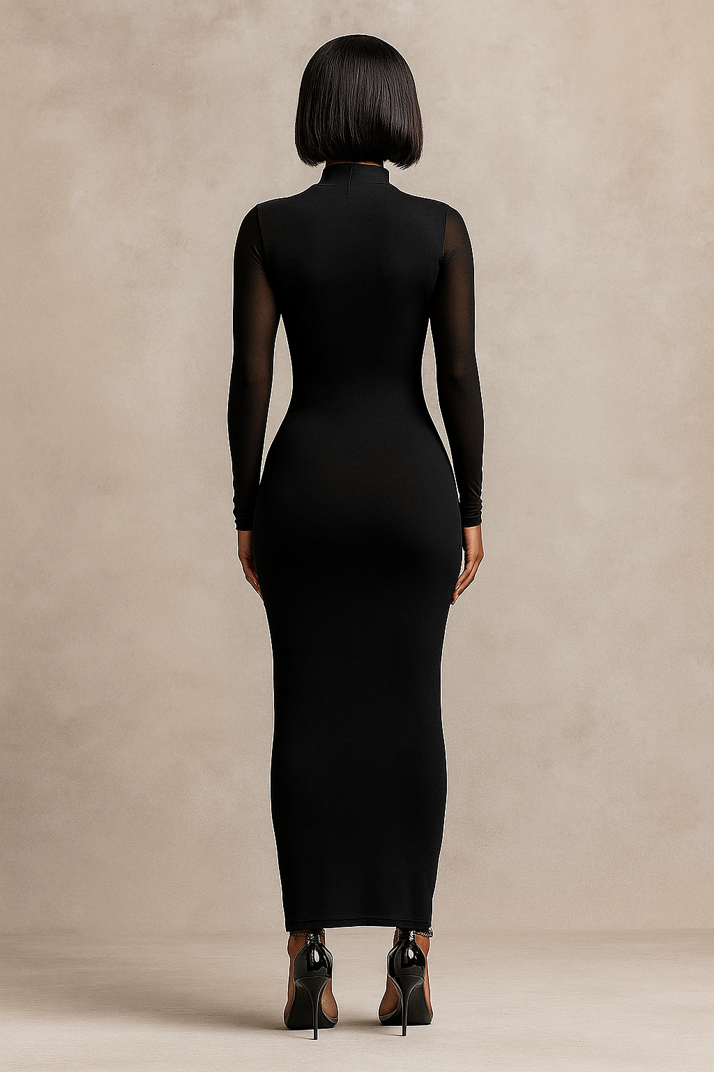 Lyra™ Double Layer Mesh Maxi Dress