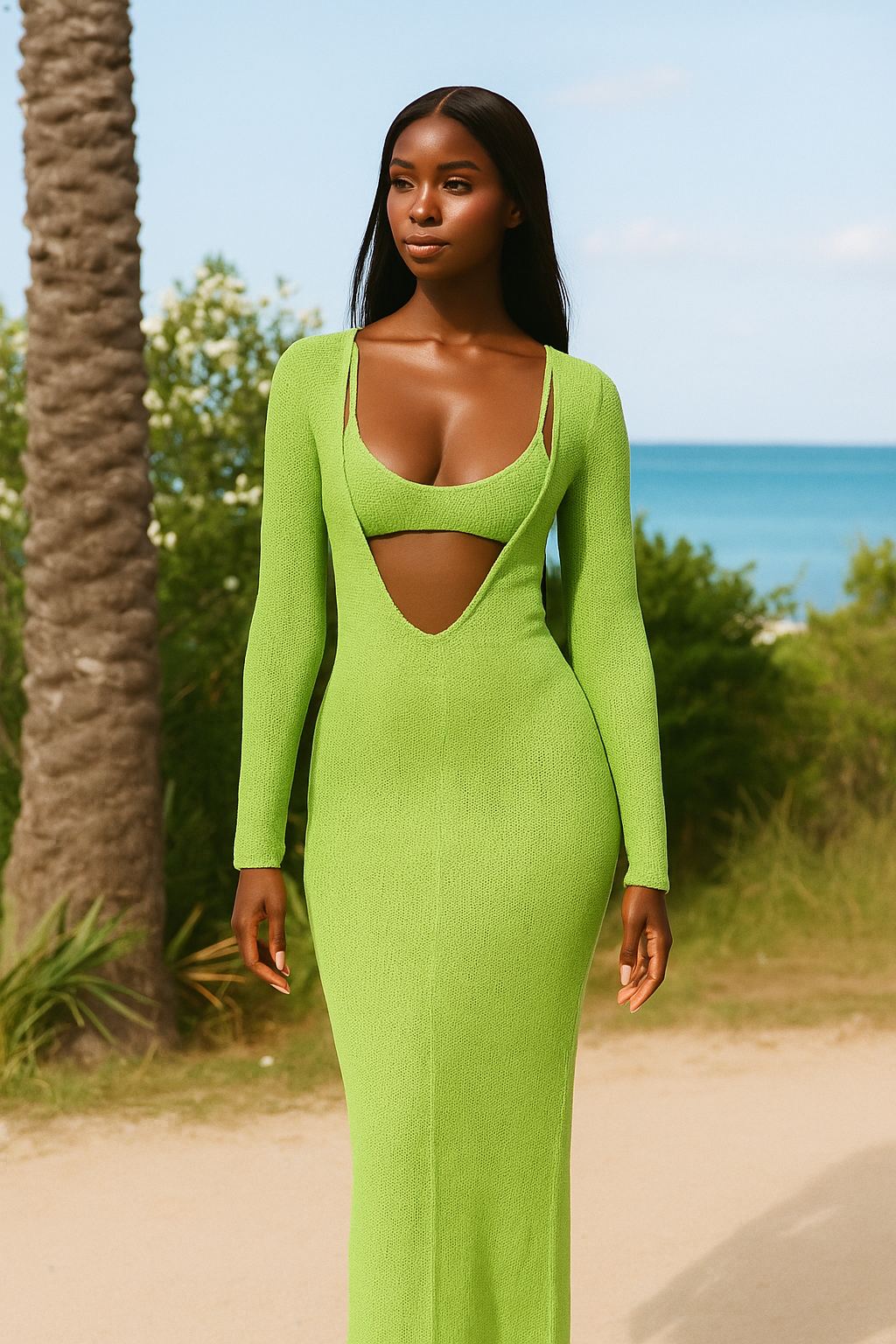 Seraphina™ Knit Two-Piece Maxi Dress - VC Edit