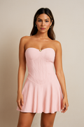 Arielle™ Pleated Elegance Mini Dress