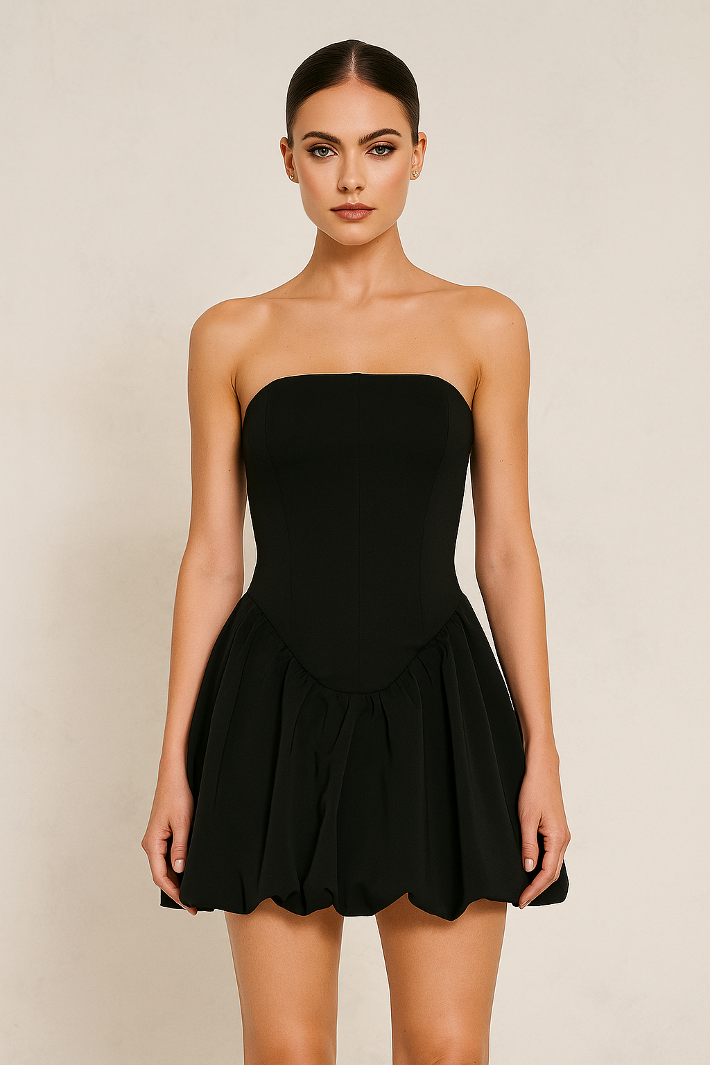 Aurora™ Strapless Off-Shoulder Ball Mini Dress