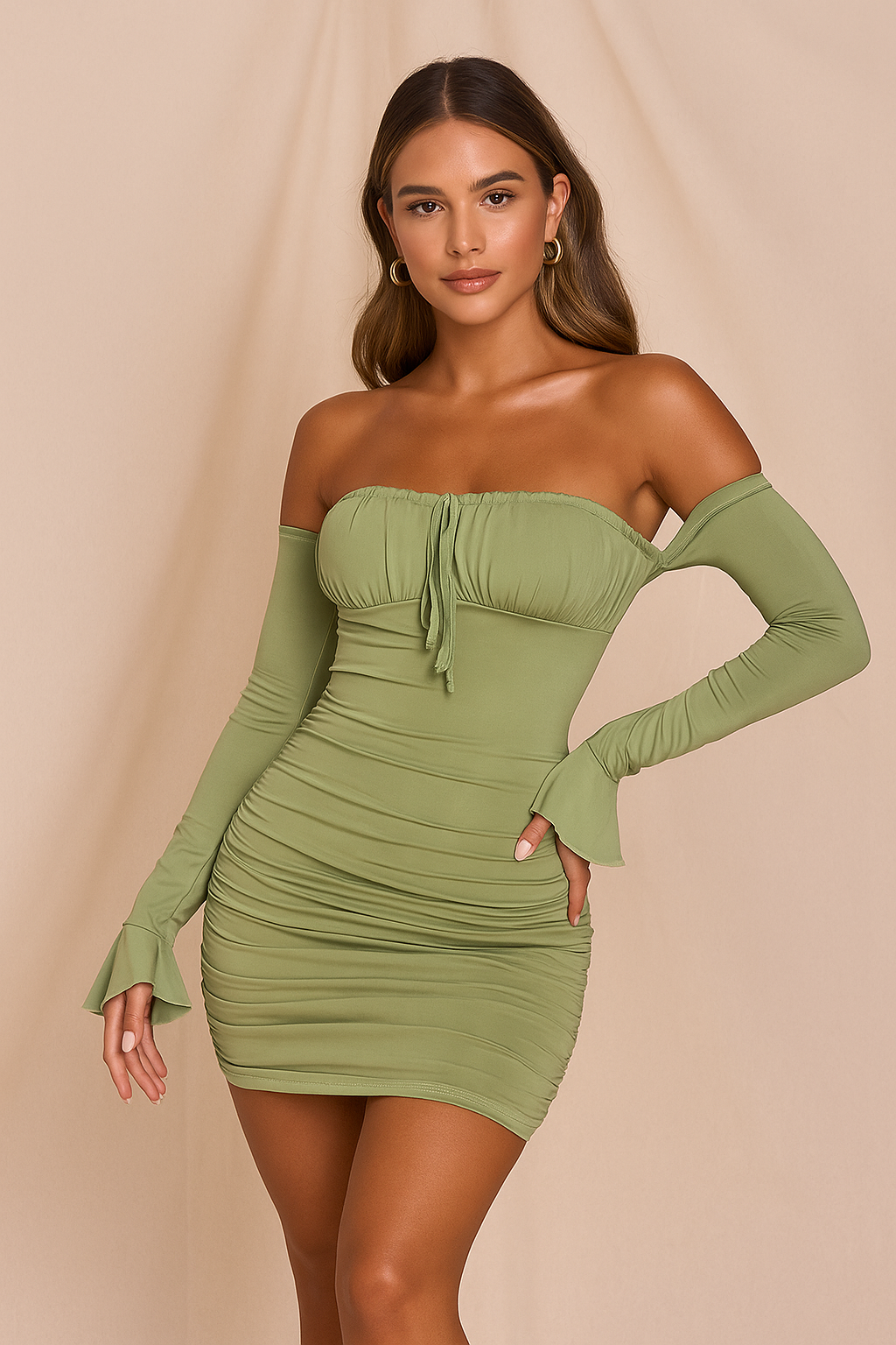 Mila™ Ruffle Bodycon Mini Dress