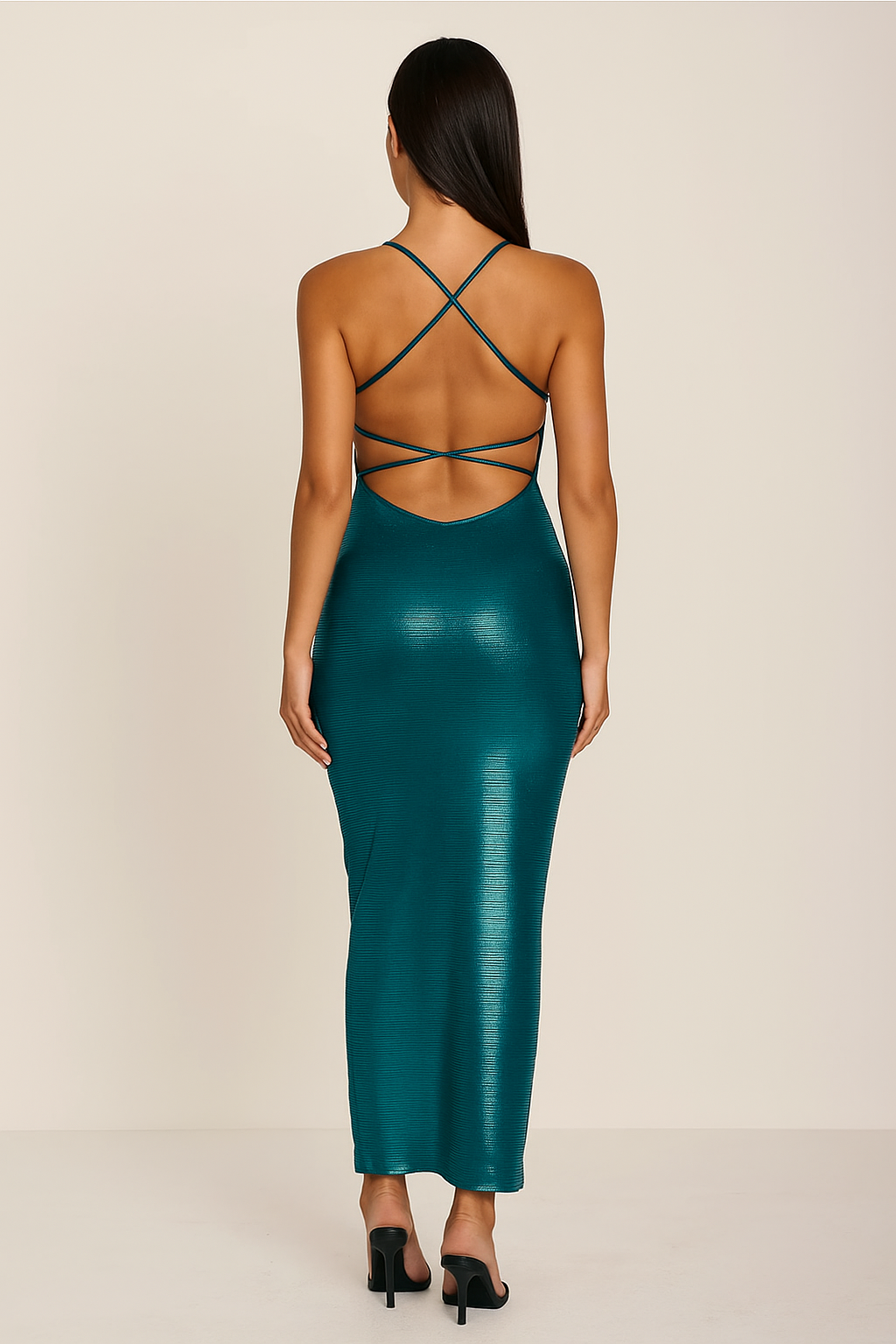 Serena™ Strap Backless Bodycon Maxi Dress