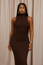 Marbella™ Lace-Up Sleeveless Ruched Maxi Dress