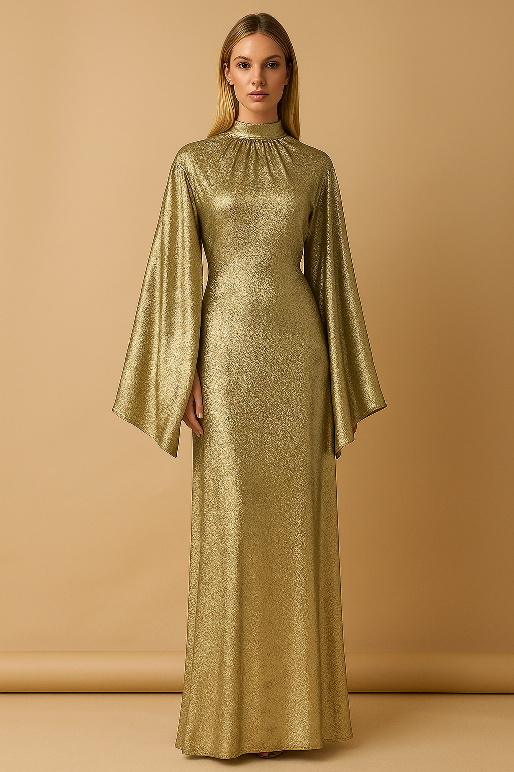 Serenya ™ Long Sleeve Radiant Maxi Dress