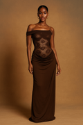 Celestia™ One-Shoulder Lace Maxi Dress