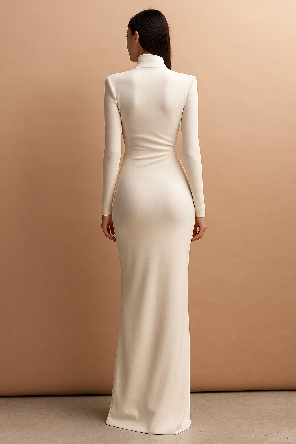 Isolde™ Satin Long Sleeve Maxi Dress