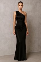 Aurelia™ Satin One-Shoulder Maxi Dress