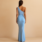 Aurelia™ Satin One-Shoulder Maxi Dress