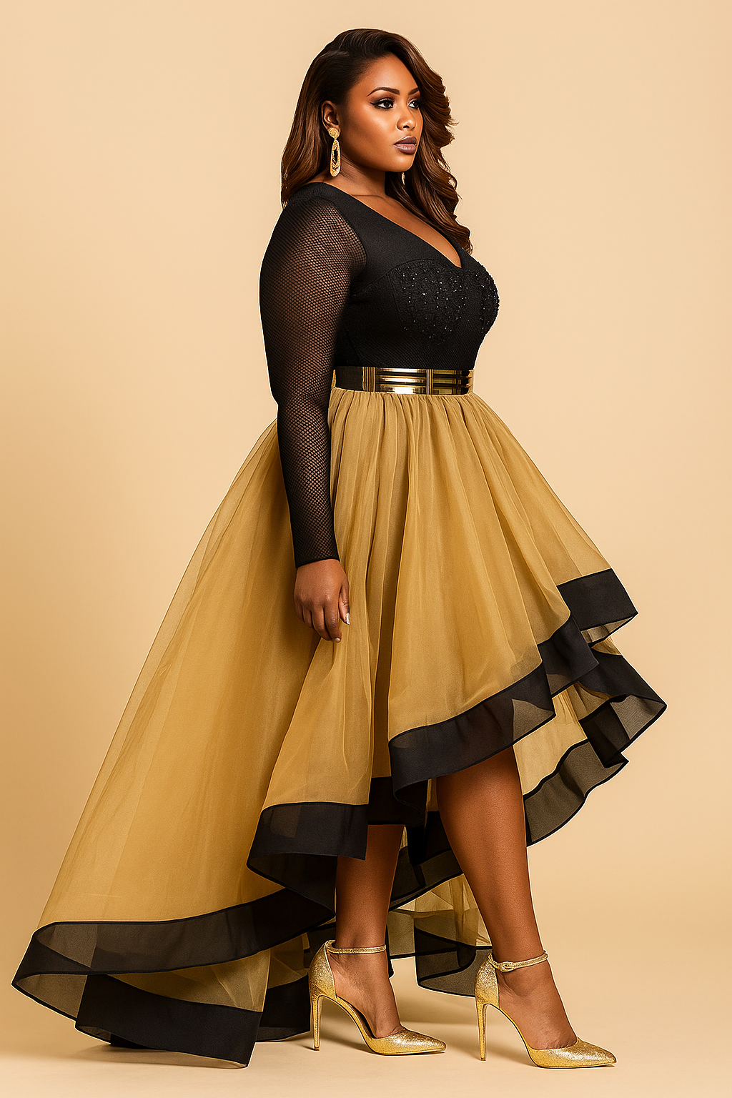 Élodie Tulle Midi Dress