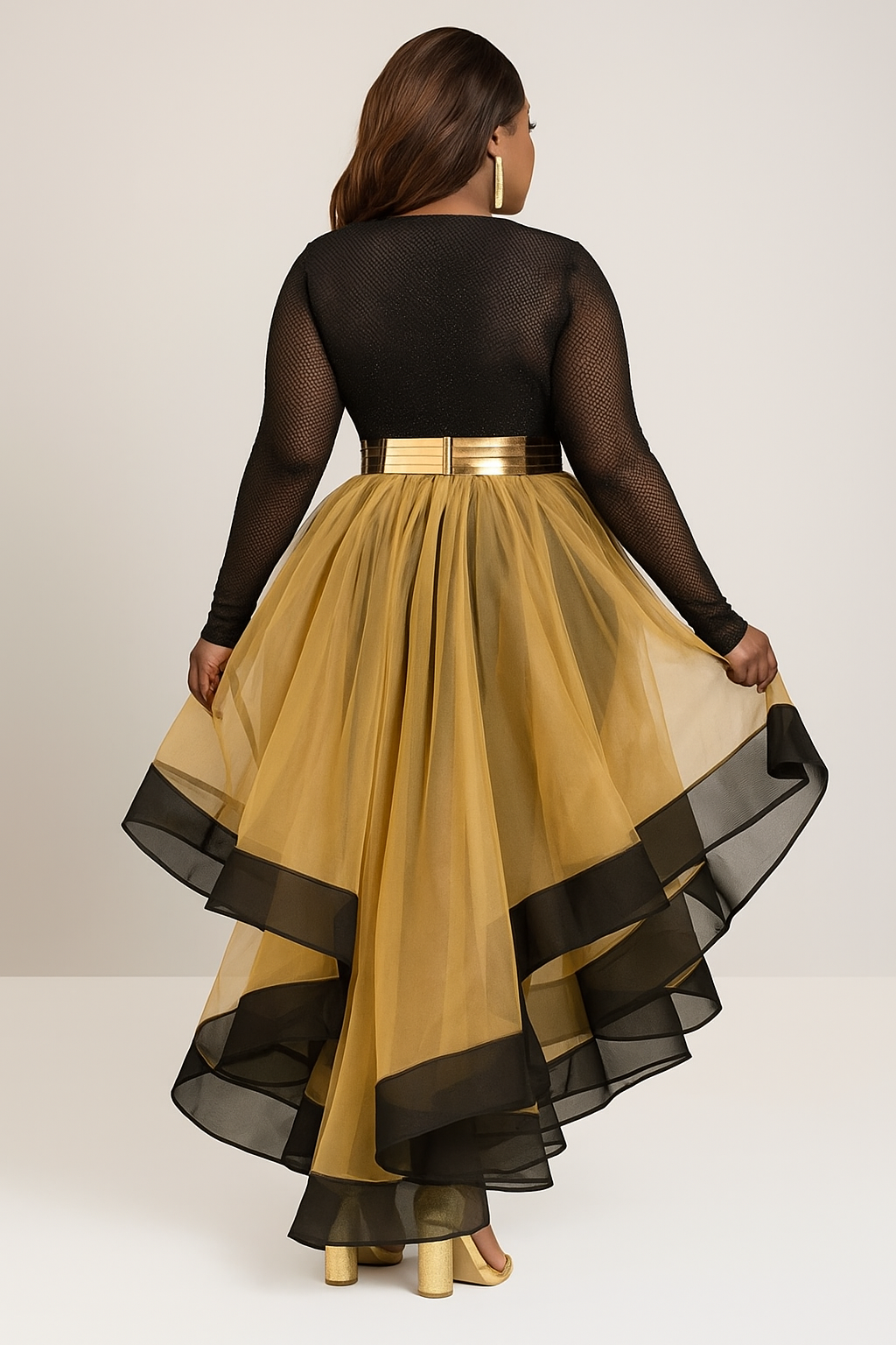 Élodie Tulle Midi Dress
