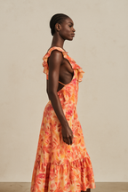Aurélie™ Layered Midi Dress – Western Elegance Reimagined