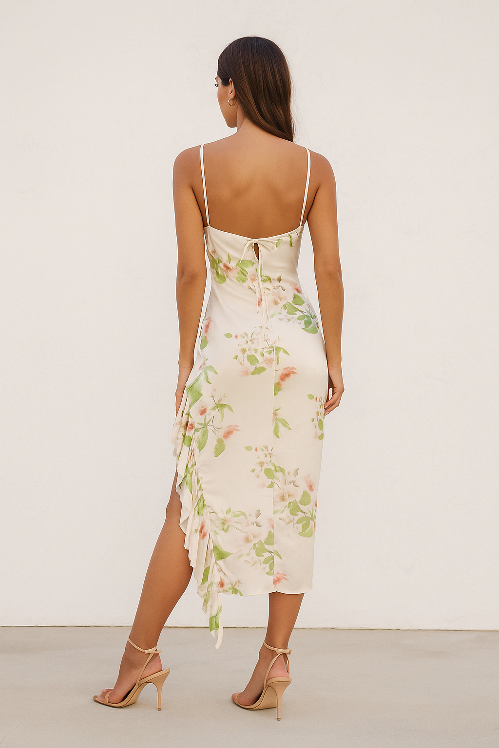 Helena™ Slip Backless Midi Dress