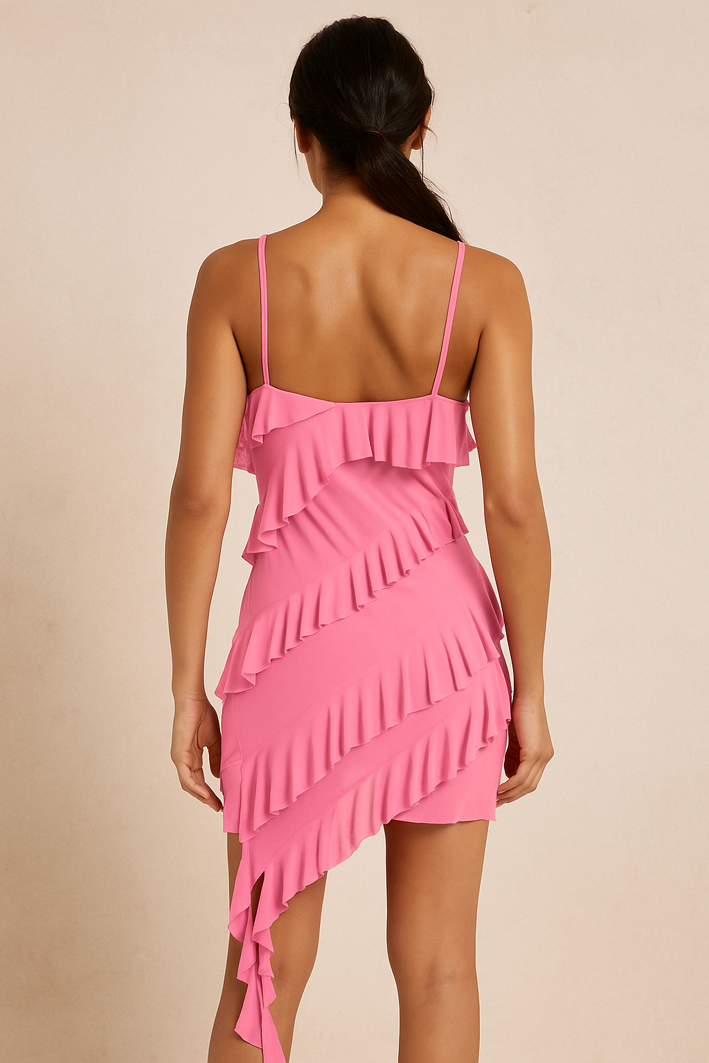 Mira™ Ruffle Bodycon Mini Dress