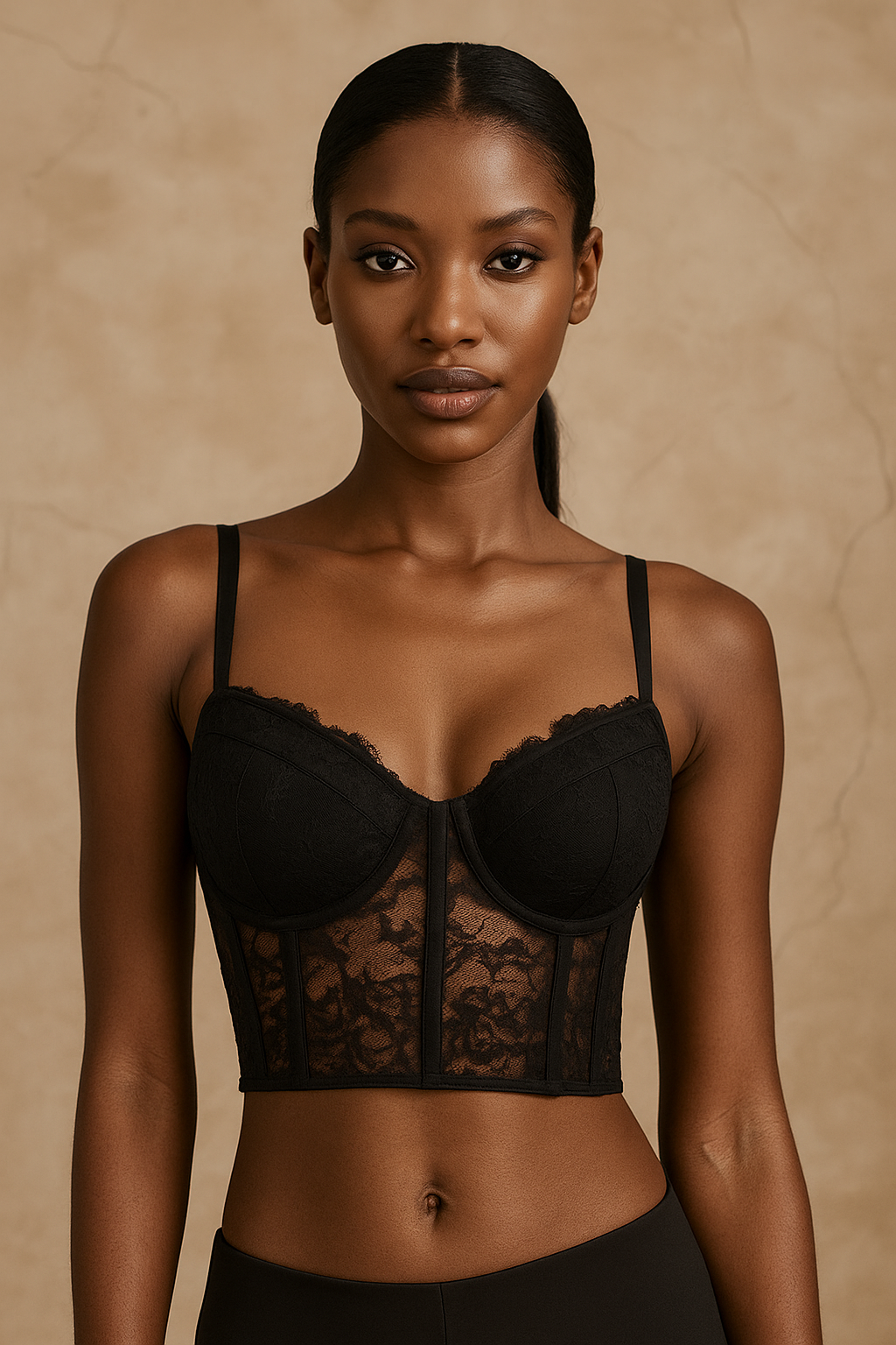 Valencia™ Semi-Transparent Mesh Push Up Bralette – Corset Bustier Vest Top