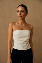 Arielle™ Off-Shoulder Sleeveless Corset Bustier Crop Top