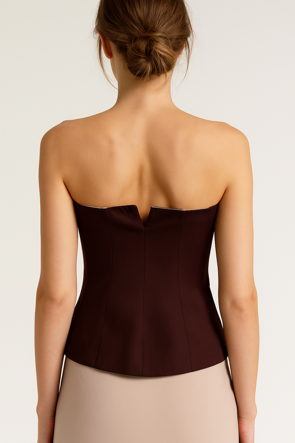 Selvina™ Off-Shoulder Strapless Crop Top – Backless Bustier Vest