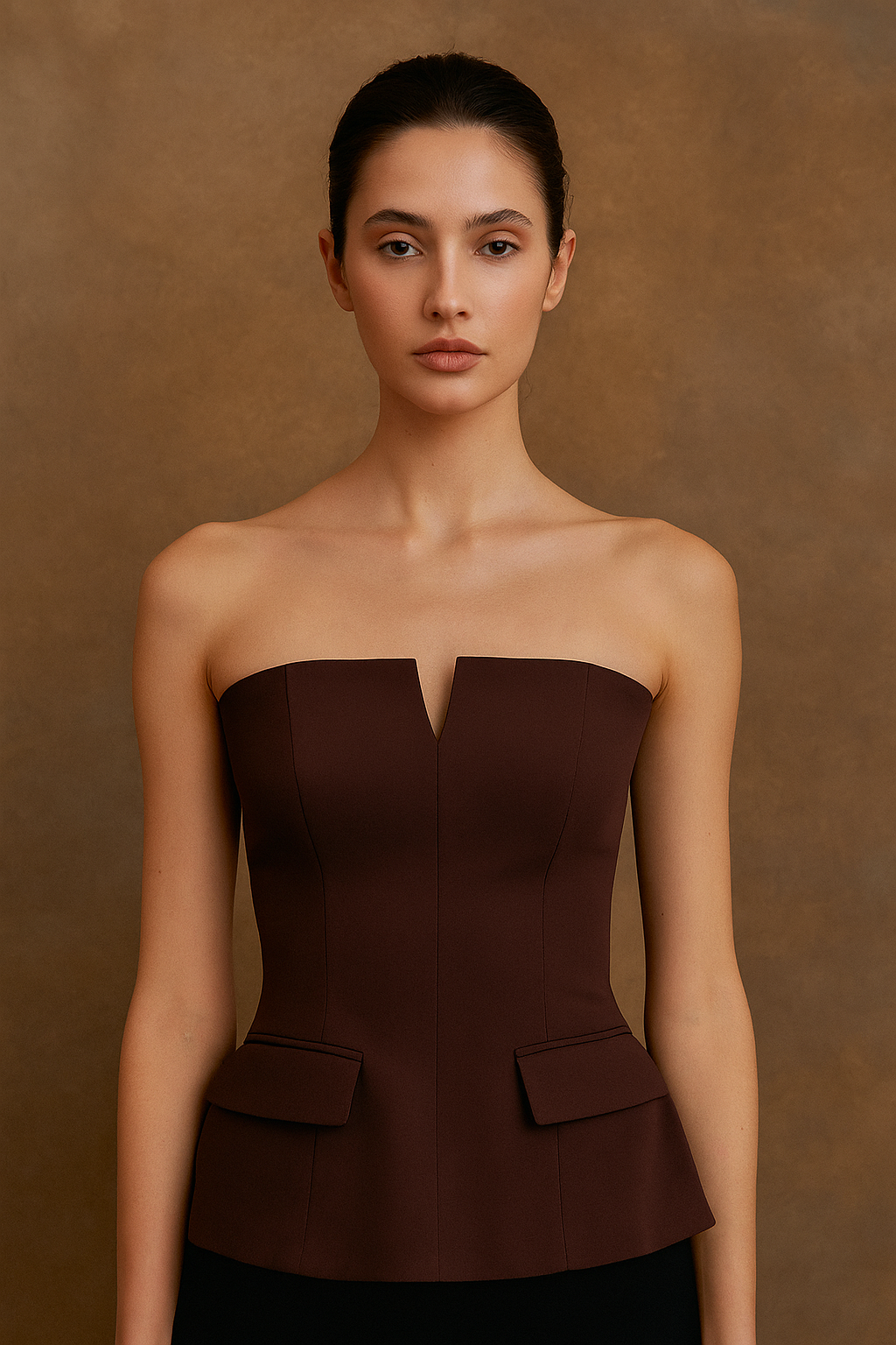 Selvina™ Off-Shoulder Strapless Crop Top – Backless Bustier Vest