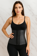 CurveSculpt™ Latex Waist Trainer Corset – Strap Shaper Binder for Tummy Control & Waist Slimming