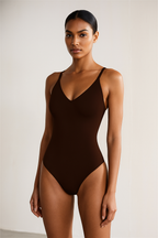 FlexForm™ Seamless Shapewear Bodysuit – Racerback Compression Top