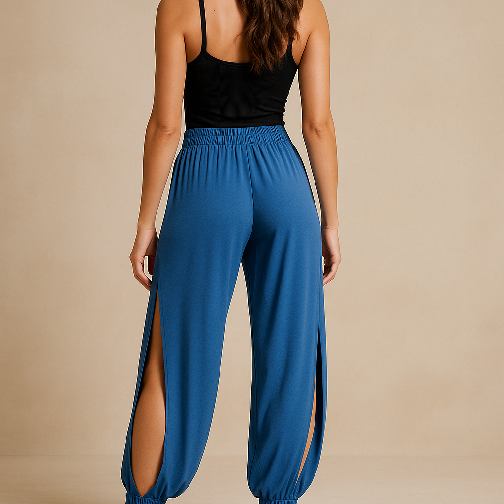 Serenya™ High Waisted Slit Wide Leg Harem Leggings