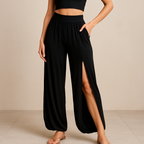 Serenya™ High Waisted Slit Wide Leg Harem Leggings