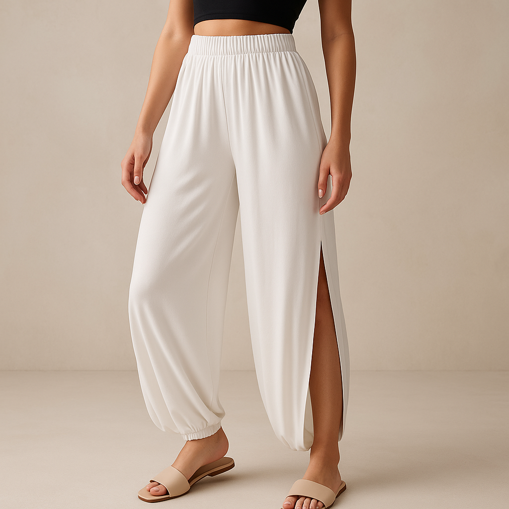 Serenya™ High Waisted Slit Wide Leg Harem Leggings