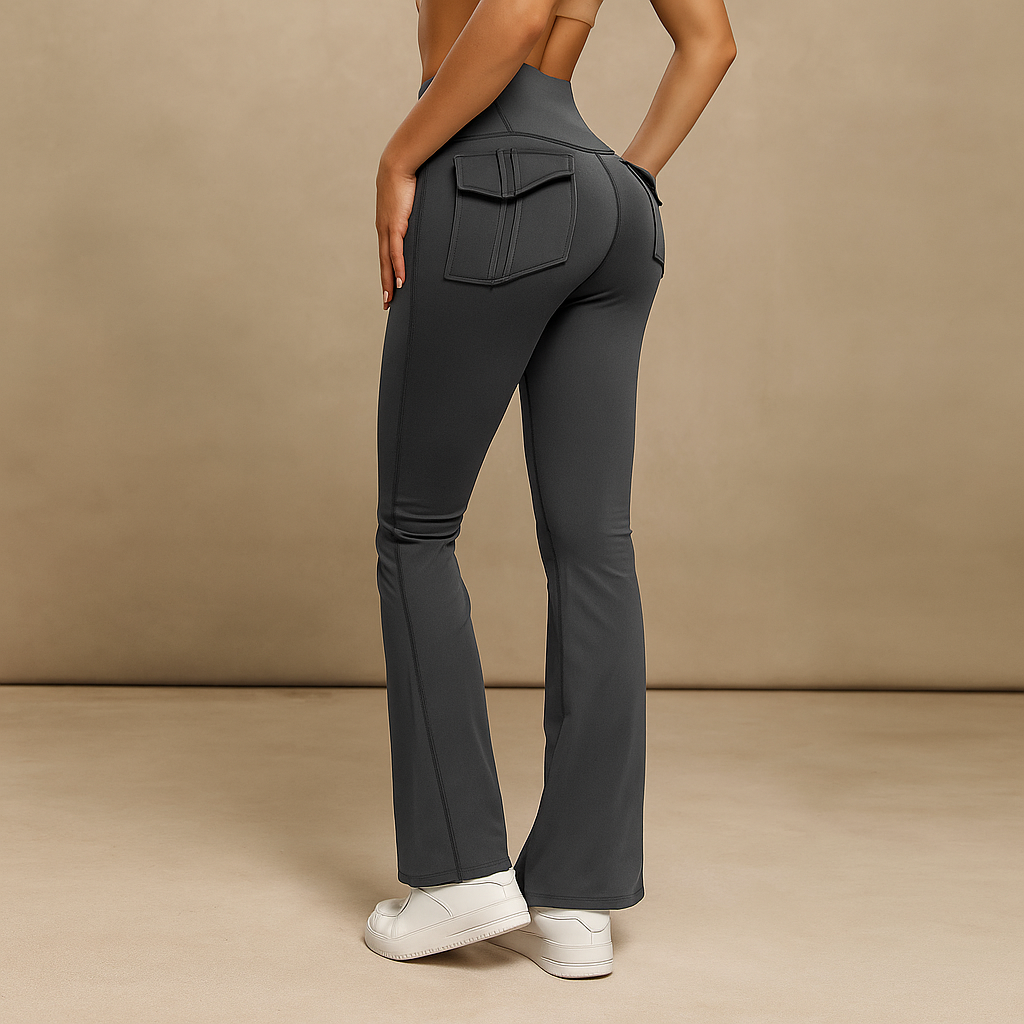 Celina™ Cargo Style Flare Leggings