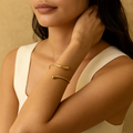 Celestia™ 14K Gold Adjustable Water Drop Shape Armlet Bracelet